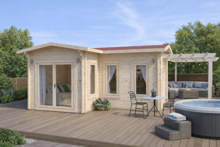 Insulated Corner Log Cabin Lima Logtech Ltd