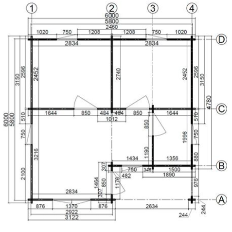 Log Cabin Fay Floor Plan Logtechltd