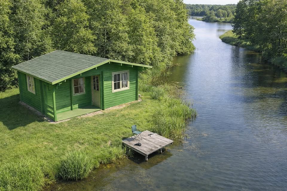 Lake Side Log Cabin Annexe Logtech ltd
