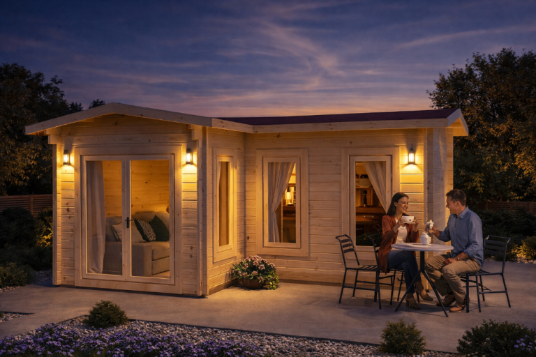 Corner Log Cabin Lima 44mm