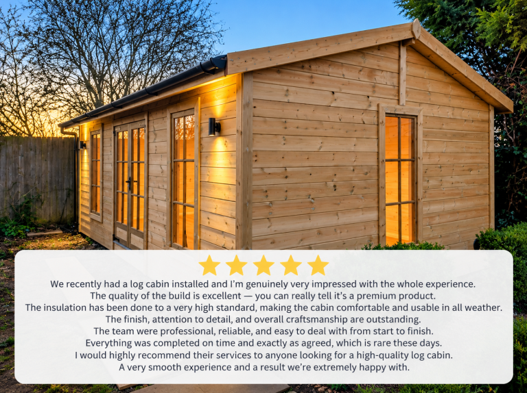 Wooden Modular Garden Room Shed Logtech Ltd